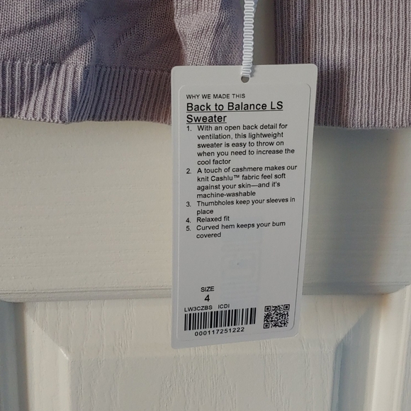 NWT Lululemon Back to balance long sleeve … - Picture 5 of 8